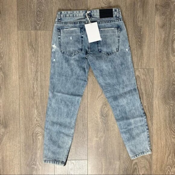 Free People One Teaspoon Freebirds Skinny Jeans Distressed Denim Light wash - Picture 15 of 16
